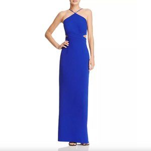 Aidan by Aidan Mattox - Cutout Crepe Gown / Dress (Royal Blue, 0)